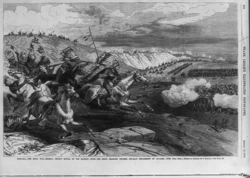 "Battle on the Rosebud River", 1876