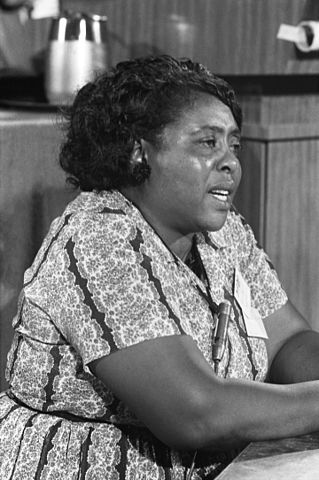 Fannie Lou Hamer at the Democratic National Convention, Atlantic City, New Jersey, August 1964