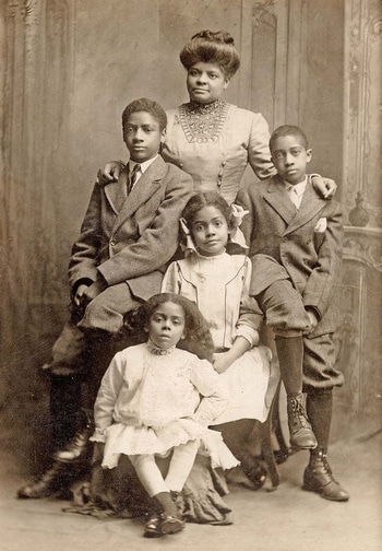 Ida B Wells and her family in 1909