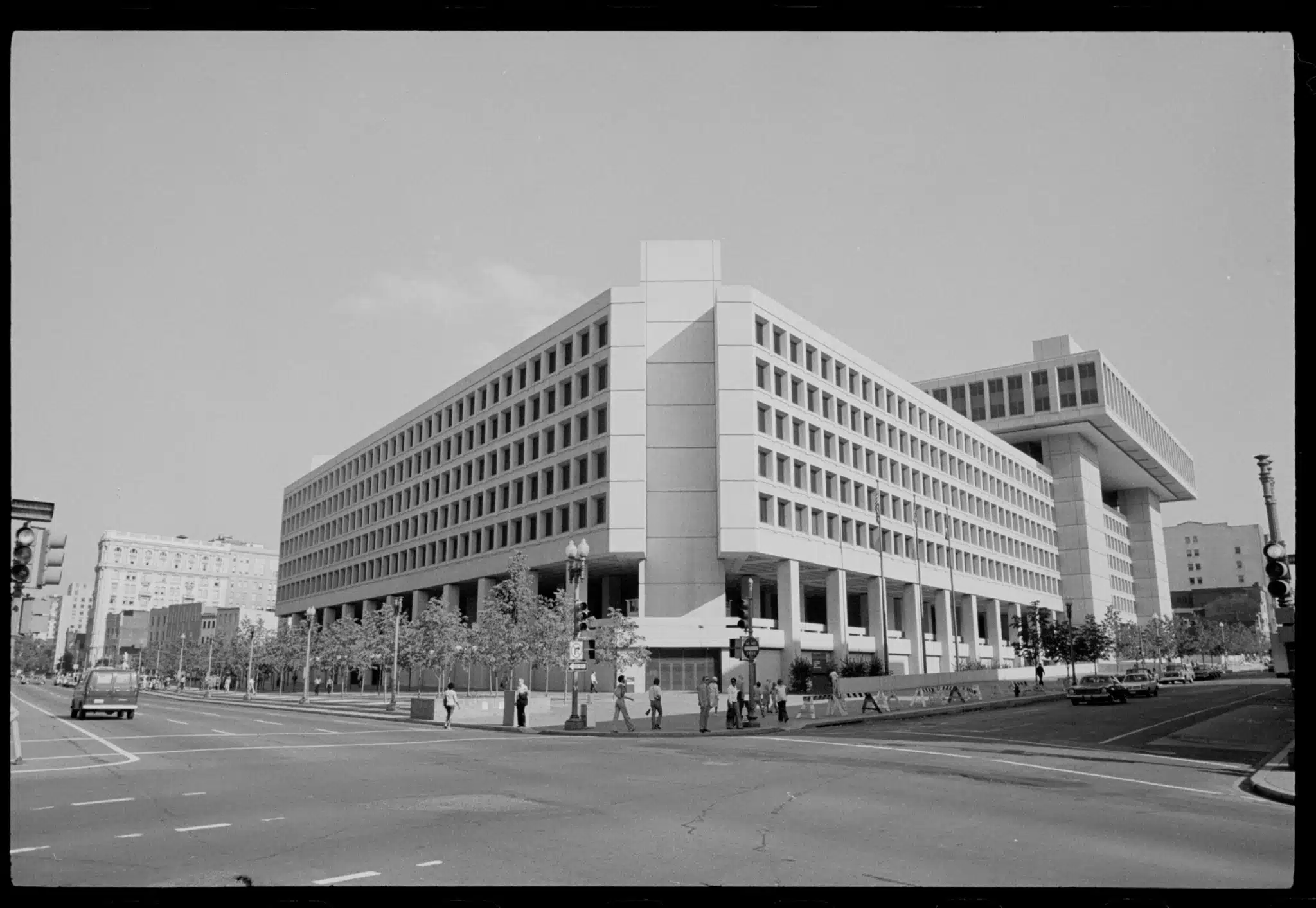 Exterior of the J. Edgar Hoover FBI Building in Washington, D.C.